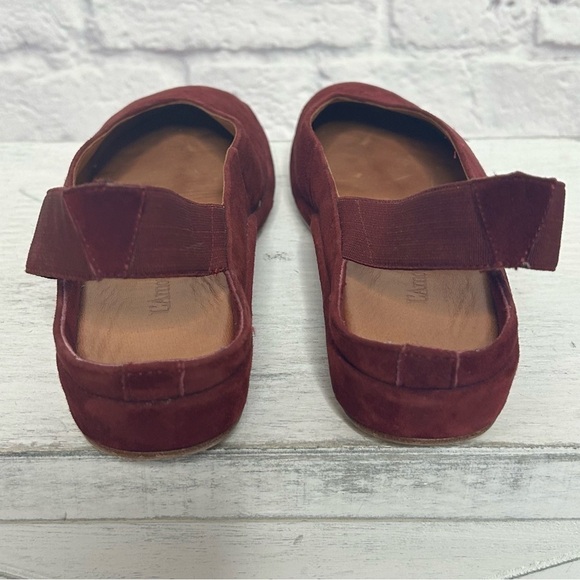 L’AmourDesPieds Cypris Maroon Suede Ballet Flats - Picture 12 of 16